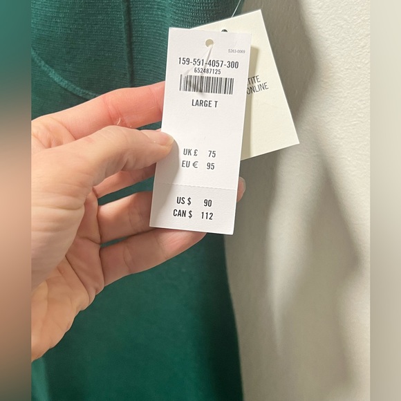 BNWT Abercrombie & Fitch Corset Midi Sweater Dress - Picture 5 of 6